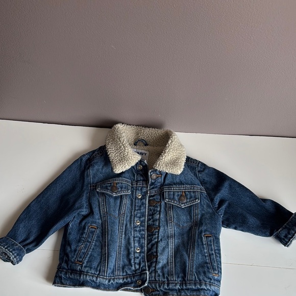 Old Navy Other - Old Navy Kids Denim Jacket with Sherpa Collar